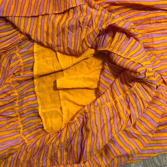 Oliphant cinched waist Maxi Dress - Cabana Orange Size M *see caption* - Picture 7 of 15